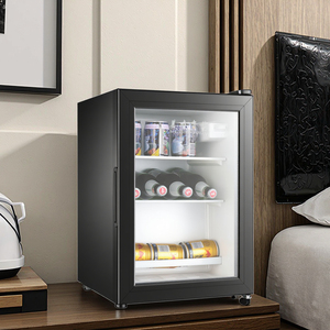 Mini-réfrigérateur électrique portable compact avec dégivrage automatique et porte en verre transparent pour usage domestique et hôtelier Capacité de 36 litres - Product Image 6
