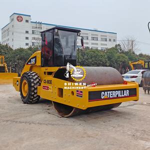 Compacteur de sol de haute qualité Cat CS683E CS56B d'occasion Machines de construction Certification CE EPA Moteur à rouleaux vibrants - Product Image 3