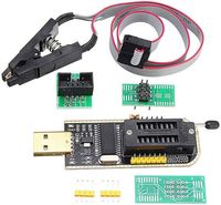 Kit programmeur USB EEPROM Flash BIOS avec clip SOIC8 et adaptateur de mémoire Flash SPI 1.8V SOP8 DIP8, composants électroniques