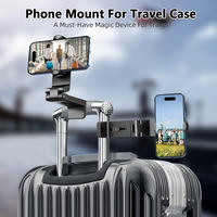 Support de téléphone pliable en métal avec clip, réglable à 360°, support de table portable et flexible pour téléphone portable