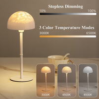 Lampe de projection LED d'ambiance avec télécommande, RGB dimmable, télescopique, décorative, pour table de chevet, rechargeable