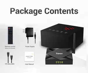 Tanix <span class=keywords><strong>TX6s</strong></span> แอนดรอยด์10 4K กล่องทีวี ALLWINNER H616 Quad Core 4G + 64G dual WiFi BT4.0มีเดียอุปกรณ์สตรีมมิ่งอัจฉริยะกล่องด้านบน - Product Image 6
