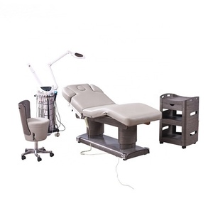 Kisen Manufacturer New Design Wood Base Beige Lash Lounge <b>Bed</b> Massage Table Carrying Case with <b>Stool</b> for Beauty Spa Salon - Product Image 3