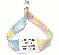 Bracelets RFID NFC personnalisés avec logo, bracelet en tissu polyester tissé avec étiquette RFID pour événements et festivals
