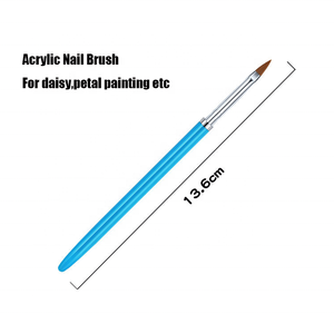 Stylo de dessin de peinture en gel de nylon avec logo personnalisé Stylo de sculpture de fleurs en acier 5pcs Nail Art Pinceaux Stylo de peinture - Product Image 2