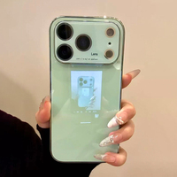 NOUVEAU Coque de téléphone en verre brillant pour iPhone 17 Air 16 Plus 15 14 13 12 Pro Max, protection de l'objectif de l'appareil photo, antichoc, coque rigide