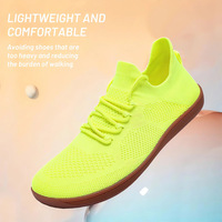 Nouvelles baskets en maille à semelle plate mince hommes et femmes grande taille tricot décontracté rouge semelle souple chaussures pieds nus