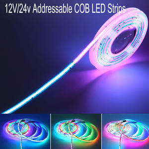Dream Color 5V 12V 24V WS2811 WS2812B Tira de <span class=keywords><strong>LED</strong></span> RGB flexible Tira de luces inteligentes Tira de <span class=keywords><strong>LED</strong></span> Cob direccionable <span class=keywords><strong>para</strong></span> decoraciones - Product Image 4