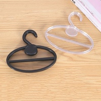 Custom Round Transparent Scarf Hanger Simple Multifunctional Towel Shawl Display Hanger Plastic Hijab Hanger