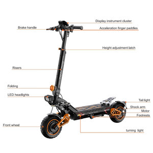 Ruitoo t3pro EU kho miễn phí vận chuyển nhà máy bán hàng trực tiếp động cơ kép di động mạnh mẽ off road hai bánh xe điện xe tay ga - Product Image 4