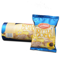 Film en rouleau laminé métallique en aluminium haute barrière imprimé sur mesure pour emballage de chips en sachet