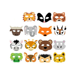 Jungle Wild Animal Paper <strong>Mask</strong> Park Theme Kindergarten Game Activity Animal <strong>Masks</strong> Lion <strong>Tiger</strong> Party Decoration - Product Image 3