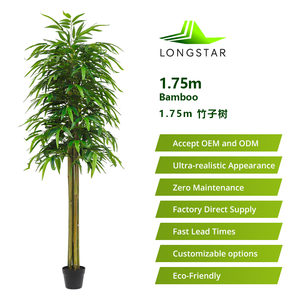 175 <b>Artificial</b> Silk Cloth Leaves Simulated Plant Furniture Garden Decorations With Real Poles for Sale - Product Image 4