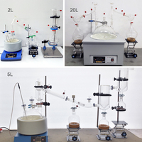 Équipement de distillation à chemin court de qualité supérieure: options 2L, 5L, 10L et 20L pour laboratoire et usage industriel