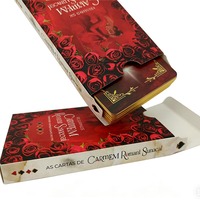 Jeu de cartes d'oracle de divination premium à bords dorés, guidance spirituelle, carte de tarot dorée personnalisée