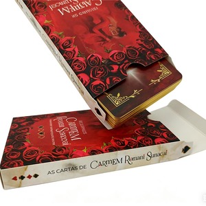 Jeu de cartes d'oracle de divination premium à bords dorés, guidance spirituelle, carte de tarot dorée personnalisée - Product Image 3