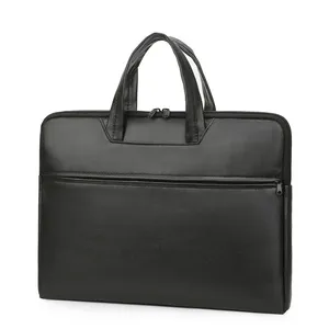 Leather Business Briefcase For Men Casual Men's Document Bag Computer Bag Business Trip Meeting Bag