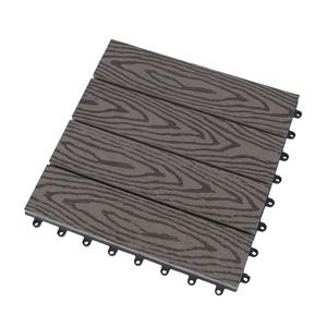 DIY <b>Interlocking</b> WPC Deck <b>Tiles</b> Waterproof Composite Wood <b>Flooring</b> Easy Installation Patio Garden Roof Factory Supply - Product Image 2