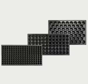 Gran oferta, venta al por mayor, bandejas para macetas profundas de <span class=keywords><strong>12</strong></span> <span class=keywords><strong>cm</strong></span>, bandeja de transporte, bandeja de <span class=keywords><strong>maceta</strong></span> de plástico negro para vivero - Product Image 6