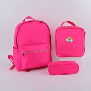 High Quality 11 Colors Blank Custom Logo Bagpack Girls Bag Pack School Kids Backpack For Middle School Students
