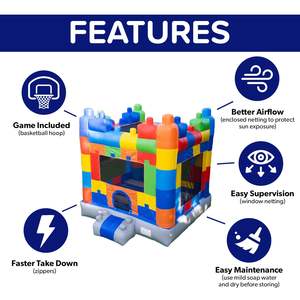 Kommerzielles Hüpfburg-Spielgerät für Kinder, Outdoor-Springburg, Kleine Aufblasbare Hüpfburg für Partys - Product Image 5