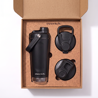 Bouteille shaker portable de haute qualité pour boissons de fitness, 700 ml, en acier inoxydable, avec couvercle thermique à fermeture rapide, pour le sport et la gym, vente en gros