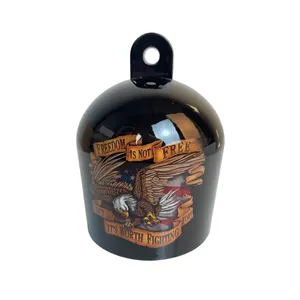 Capa de chifre de sino de cowbell para Harley, pingente criativo feito sob medida para motocicleta, artesanato de metal, artesanato mental