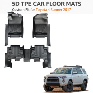 Alfombrillas de Coche TPE Ecológicas Hechas a Medida para Toyota LHD 4 Runner 2017 |   Juego Completo Impermeable para Todo Clima OEM - Product Image 1