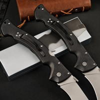 Couteau pliant Rajah II de haute qualité en acier AUS10, manche GFN, verrouillage Tri-Ad, couteau de poche pour le camping, la survie, la chasse, outil EDC