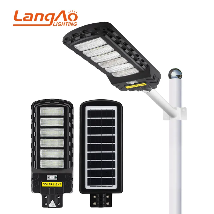 Best-seller de alta qualidade Urban Road Lighting System Decorativo Ip65 100 150 200 250 300 W All In One Solar Street Light