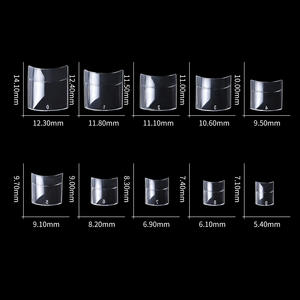 Ensemble de 200 capsules d'ongles artificiels à couverture complète, en acrylique transparent, capsules d'ongles naturelles, capsules de <span class=keywords><strong>gel</strong></span> souple, extensions d'ongles françaises - Product Image 5