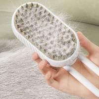 Brosse à vapeur 3 en 1 pour chat Brosse de massage Vapeur Vapeur Vaporisateur pour chien Toilettage Vapeur Brosse pour animaux domestiques