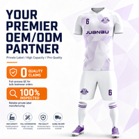 Fabricante de Camisetas de Fútbol Sublimadas Transpirables Personalizadas para Marca Privada, Conjunto de Camisetas de Fútbol Sublimadas Totalmente Personalizadas para OEM