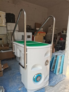 Grand filtre d'écumoire de <span class=keywords><strong>piscine</strong></span> sans tuyau suspendu au mur deux sacs avec coque blanche et couverture verte pour <span class=keywords><strong>piscine</strong></span> - Product Image 4