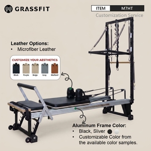 <span class=keywords><strong>Machine</strong></span> de Pilates Reformer avec tour demi-trapèze, équipement de studio commercial, en alliage d'aluminium, couleur personnalisée professionnelle - Product Image 6