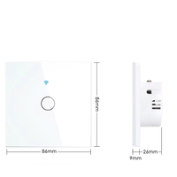 Interrupteur intelligent Tuya WIFI pour la maison, télécommande sans fil compatible avec Alexa et Google Home, interrupteurs muraux pour éclairage