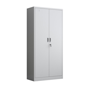 2 armoires de classement métalliques, armoires de rangement de bureau avec portes verrouillables et cloisons réglables, utilisées pour le bureau ou le classement. - Product Image 2