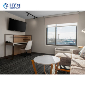 Meubles de chambre d'hôtel de luxe écologiques en chêne massif modernes de la marque TownePlace Suites Marriot <span class=keywords><strong>Hyman</strong></span>, fabriqués en Chine, en promotion - Product Image 4