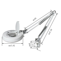 ALLESD Hot-Selling China Factory Magnifier Table Clamp Magnifying LED Clamp
