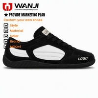 Sneakers basses personnalisées avec logo, en daim, semelle fine, style racing, OEM, marque privée, unisexes, décontractées