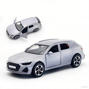 سيارة رياضية تفاعلية بمقياس معدني مجسمة سيارة لعبة من المعدن المصبوب مع بابين مفتوحين لتزيين لوحة القيادة - Product Image 1