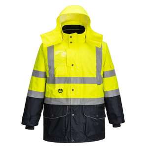 PORTWEST - S426YNRS Hi-vis 7-en-1 dos tonos Traffic Amarillo/azul chaqueta azul marino-EAN 5036108249213 ROPA DE TRABAJO DE 2017 - Product Image 1
