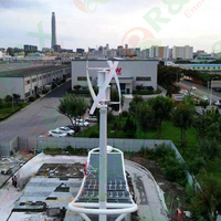 Éoliennes à axe vertical pour usage domestique 3KW 5KW 10KW 20KW, pales en verre/basalte, vitesse de démarrage 1,5 m/s, système d'énergie solaire 220V/380V R&X