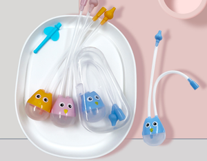 อุปกรณ์ดูแลเด็กทารก เครื่องดูดน้ำมูกเด็กแรกเกิด เครื่องดูดน้ำมูกแบบสุญญากาศ ปลอดภัยสำหรับทำความสะอาดจมูกเด็กทารก อุปกรณ์ใส่สายสวนจมูกเด็ก - Product Image 3