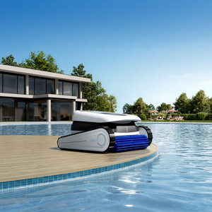 Nettoyeur de piscine ECOVACS ULTRAMARINE P1, électrique, contrôlé par application, sans fil, en plastique, design blanc et bleu pour - Product Image 1