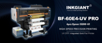 INKGIANT A1UV DTF 60 см, высококачественный автоматический рулонный принтер, 4-головная система для золота/серебра, специальные цвета для гибкости