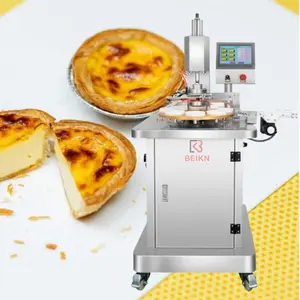 Ticari yumurta Tart Tartlet kabuk cilt kalıp basın makinesi Forming kabuk yapma şekillendirme makinesi Unbaked pasta kabuk basın makinesi