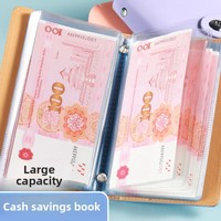 Nouvelle collection de billets de banque commémoratifs grande capacité avec couverture de protection en PU pour billets et pièces de monnaie RMB