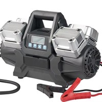 300L Fast Inflating 12V Cabled Heavy Duty Car Tyre Compressor With Double Cylinders Fast Inflating Car Inflator Speed