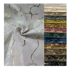 High quality fabrics hot stamping foil velvet fabric for sofa upholstery sofas